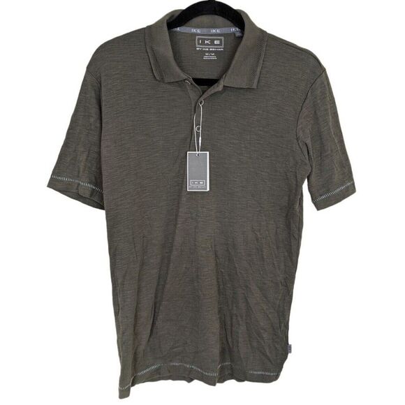 IKE By IKE BEHAR Men's Short Sleeve Polo Shirt Knit Size Medium - Picture 1 of 9